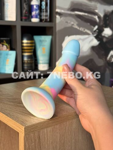 Товары для взрослых: Нежный голубой градиентный реалистичный дилдо с присоской «G-зона» - — 14