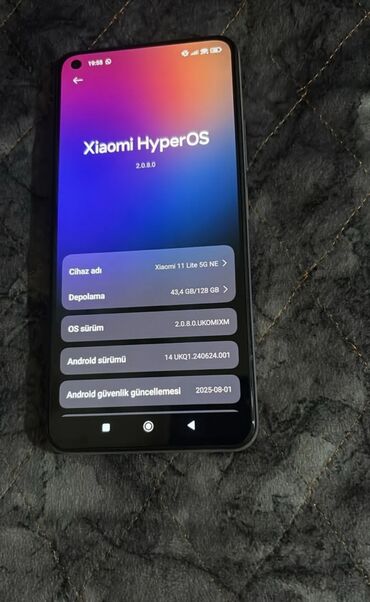 xiomi modem: Xiaomi Mi 11 Lite, 128 GB, rəng - Çəhrayı, 
 Barmaq izi