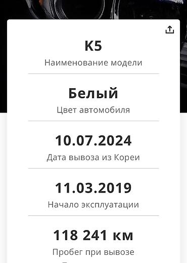 kaiyi e5: Kia K5: 2019 г., 2 л, Автомат, Газ, Седан — 10