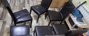 Stolice: Stolice 6 komada nekima je samo naslon utonuo moze da se sredi jedna — 9