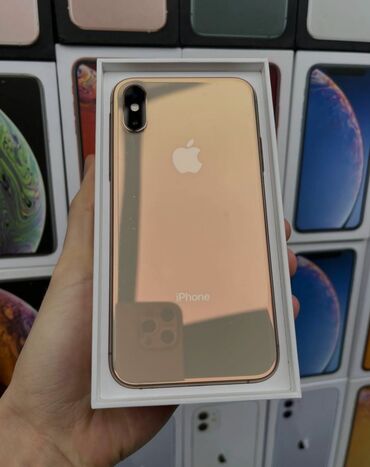 Samsung: IPhone Xs, 256 GB, Qızılı, Zəmanət, Barmaq izi, Simsiz şarj