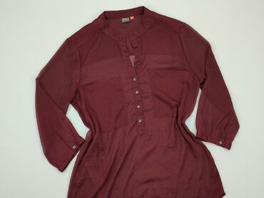 bordowa bluzki z długim rękawem: Блуза жіноча, Only, L, стан - Дуже гарний