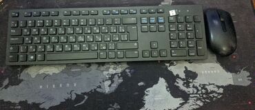 2 ядерный ноутбук: Комплект(Клавиатура+мышь) Работает через usb приемник,в рабочем