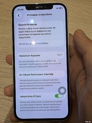 iphone 12 az: IPhone 12, 64 GB, Ağ, Barmaq izi, Face ID, Sənədlərlə — 3
