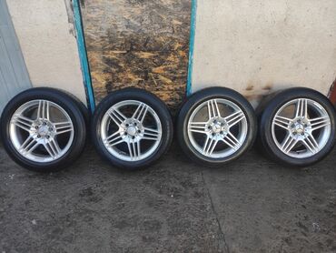 диска на мерс 15: Дөңгөлөктөр монтажда R 17, Кыш, Колдонулган, Комплект, Жеңил унаалар, Куйма, тешиктери - 5