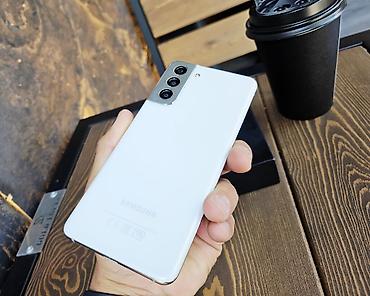 note 2: Samsung Galaxy S21 5G, Б/у, 128 ГБ, цвет - Белый, 1 SIM, 2 SIM — 10