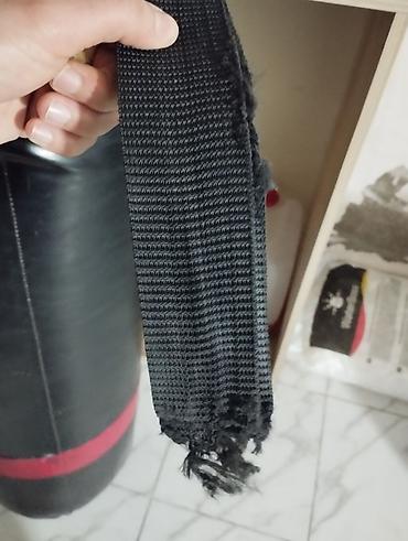 Боксерские груши: Boks üçün asqılı zərbə çantası - Material: qara-qırmızı rəngli — 2