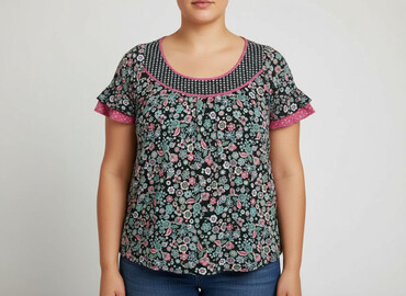 elegancka bluzka damska plus size: Жіноча блуза, розмір 3XL