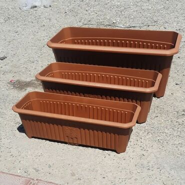 Bitkilər üçün dibçəklər: Dipçekler gül qabilar 30 sm 50 sm 70 sm 75 sm 85 sm 90 sm olculer var — 23