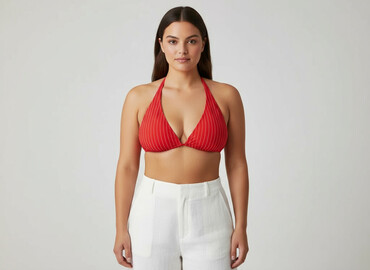 majtki kąpielowe wysoki stan: PrettyLittleThing, Bikini top, size XL