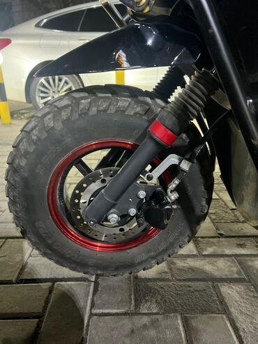 Скутеры: Скутер MANAS (чёрный), городского/полугрузового типа. Особенности и — 6