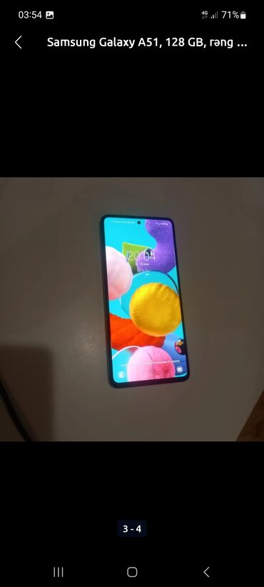 samsung galaxy not 7 qiymeti: Samsung Galaxy A51, 128 GB, rəng - Gümüşü