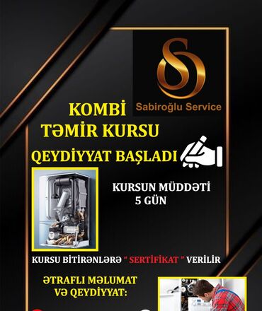 ventilyator temiri: Kombi təmiri kursumuza qeydiyyat başlanıb kursun müddəti 5 gündür 5