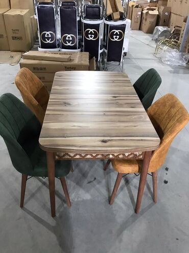 Masa və oturacaq dəstləri: Mətbəx üçün, Yeni, Açılan, Dördbucaq masa, 4 stul -da lalafo.az — 22 Masa və oturacaq dəstləri: Mətbəx üçün, Yeni, Açılan, Dördbucaq masa, 4 stul — 22