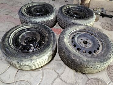 колесо на тачку: Колеса в сборе 205 / 60 / R 15, Лето, Б/у, Комплект, Легковые, Железные, отверстий - 5