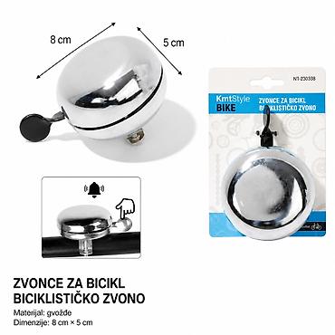 KMT Veliko gvozdeno zvono za bicikl 2001590 Veliko biciklističko