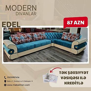 Divanlar: Künc divan, Yeni, Açılan, Bazalı, Parça, Rayonlara çatdırılma — 6