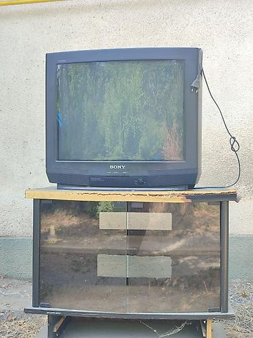 ТВ жана Видео: Телевизор Sony Trinitron (ЭЛТ) с тумбой под ТВ. Характеристики — 2