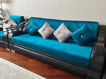 salon divan: Yeni, Klassik divan, 2 kreslo, Açılmayan — 1