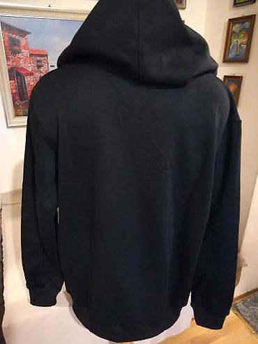benotti clothes: Kvalitetan muski pamucni duks sa kapuljacom Benx 2XL Crni. Odlican — 5