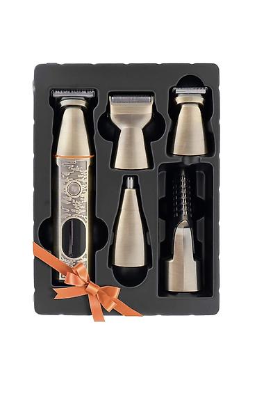 philips epilyator: Cronier 861 - Trimmer dəsti 5in1 / IPX6 / 7000RPM /Qızılı / TYPC — 1