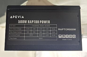 gt 30 pro: Apevia ATX-RP500W 500W qida bloku Heç bir problemi yoxdur. Yeni — 3