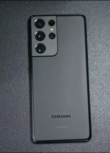 телефон айфон 15: Samsung Galaxy S21 Ultra 5G, Колдонулган, 256 ГБ, түсү - Кара, 1 SIM