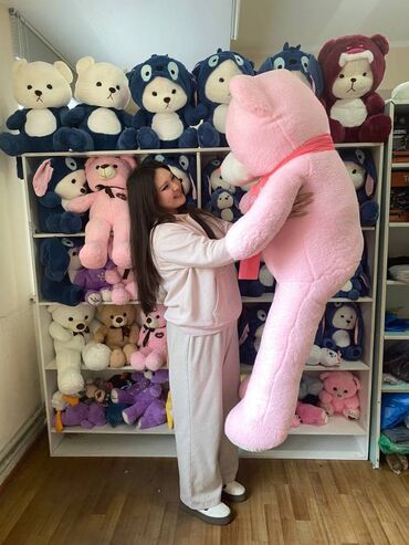 Игрушки: 🧸Мишка 160см 🔥🔥🔥 🧸60 см 1000 сом (Бесплатная доставка) 🧸80 см 1500 — 8