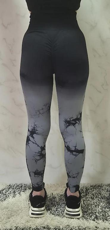 Helanke, biciklistički šortsevi: Ženske sportske helanke – visoki struk, bez šavova, elastične - — 6