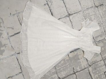 платье с вышивкой: Повседневное платье, Made in KG, Лето, Длинная модель, Фатин, M (EU 38)