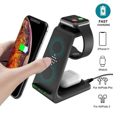 Punjači: Original INDUKCIONI WIRELESS BEZICNI PUNJAC SA 3U1 NAPREDNOM SMART — 2