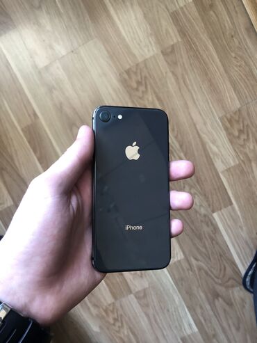 IPhone 8, 64 ГБ, Черный, Отпечаток пальца, Беспроводная зарядка