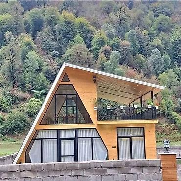 Dizayn, layihə: H&H DOORS A-Frame tipli modul ev/proyekt - Memarlıq: A-formalı — 6