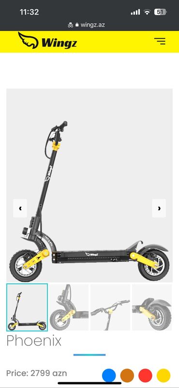iki tekerli elektrikli scooter: İşlənmiş Elektrik samokat 10", > 1000 Vt, > 45 km/s, Ünvandan götürmə