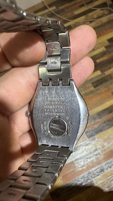 swatch: İşlənmiş, Qol saatı, Swatch, rəng - Gümüşü — 3
