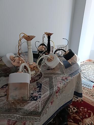 dəhliz guzgusu: Çılçıraq, 3 lampa, Metal — 2