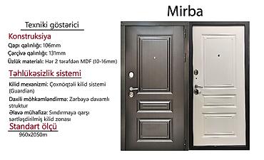 Mirba giriş qapısı – yüksək təhlükəsizlikli, möhkəm konstruksiya və