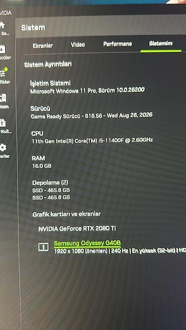samsung odyssey: Əla vəziyyətdədir hər bir hissəsini yoxlaya bilərsiz. Monitor — 7