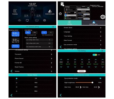 Motosiklet hissələri: Moto monitor 5inch - HD Ekran, suya davamlı Məhsulun Texniki — 12