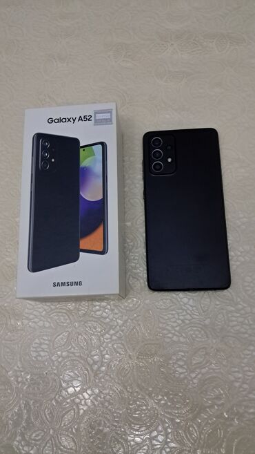 soyuducular ikinci el: Samsung Galaxy A52, 128 GB, rəng - Qara, Barmaq izi