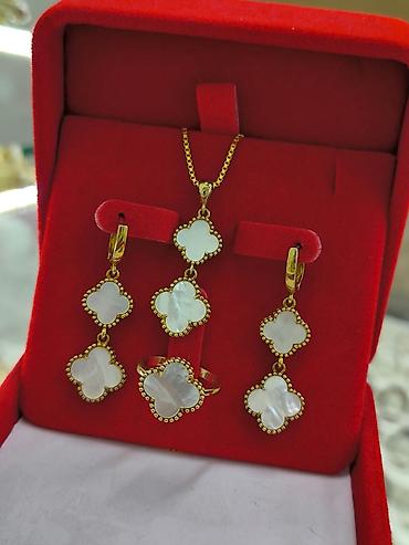 Серебряные наборы украшений: Набор украшений, Проба 925, Женские, Новый — 9