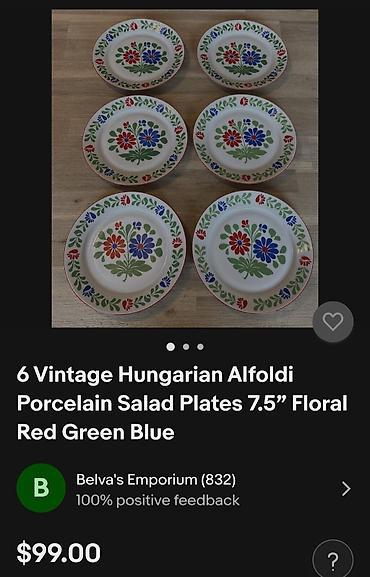 Ostali antikviteti: Tanjiri 1 madarski Alfrodi porcelan 1968 do 1987god. Tanjiri — 2