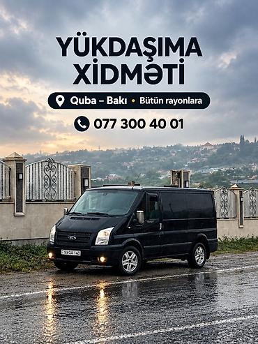1 ədəd qizilgul: Yükdaşıma xidməti -Quba – Bakı - İcra əhatəsi: Bütün rayonlara - — 1