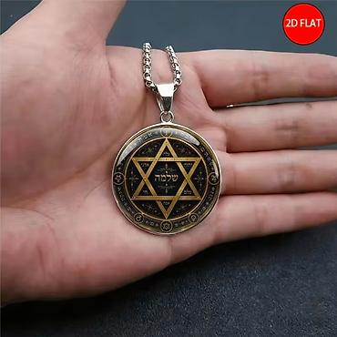 Boyunbağılar: ✡️ **Qadınlar üçün Davud Ulduzu Boyunbağı** ✨ Vintage üslubda — 4