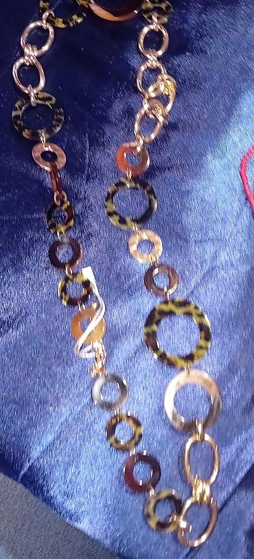 Ogrlice: Ručno rađene ogrlice – razni modeli - Set od zlatno‑braon perli — 6