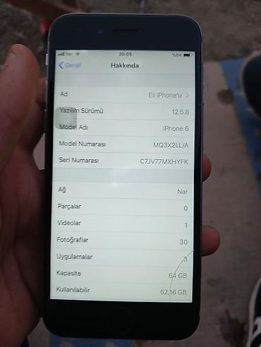 iphone 12 2 ci el: IPhone 6, 64 GB, Space Gray, Barmaq izi — 4