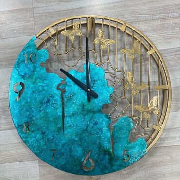dekorativ divar saatlari: Divar Saatı Material: Dəmir Diametr: 45 sm Ölkə daxili pulsuz