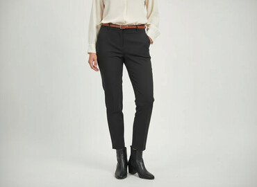 Women's Pants: Amisu, Spodnie materiałowe damskie, rozmiar M