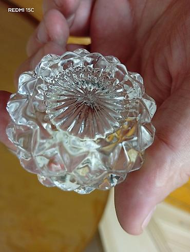 leblebi qablari: Şüşə kristal duz/istiot qabları – 6-lı dəst - Material: qalın, şəffaf — 4