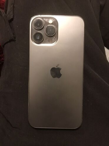 пйфон 13 про: IPhone 13 Pro Max, Колдонулган, 256 ГБ, Графит, Заряддоочу түзүлүш, Каптама, Кабель, 84 %
